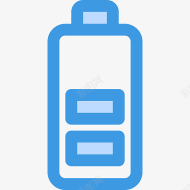 电池杂项50蓝色图标图标
