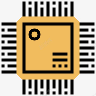 芯片机器人工程3黄影图标图标