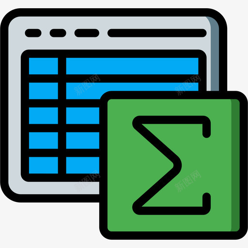 符号会计5线颜色图标svg_新图网 https://ixintu.com 会计5 符号 线颜色