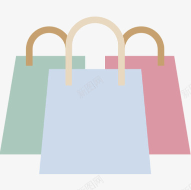 购物袋购物112扁平图标图标