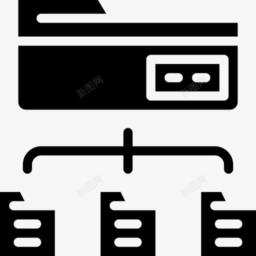 文件传输连接4实心图标svg_新图网 https://ixintu.com 实心 文件传输 连接4