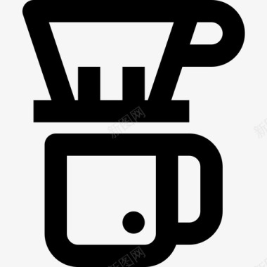 滴水咖啡29线性图标图标