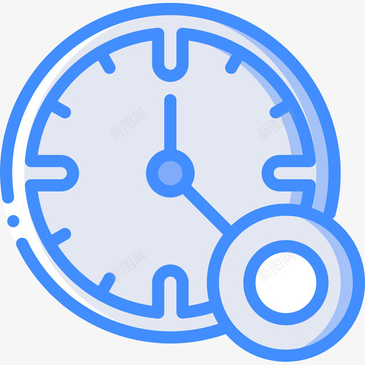 时钟时间管理32蓝色图标svg_新图网 https://ixintu.com 时钟 时间管理32 蓝色