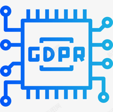 芯片gdpr16渐变图标图标