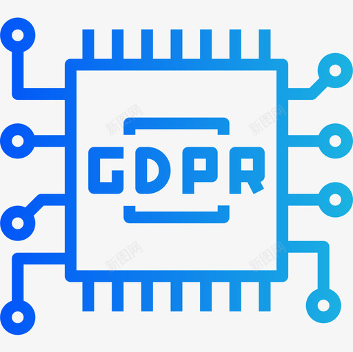 芯片gdpr16渐变图标svg_新图网 https://ixintu.com gdpr16 渐变 芯片