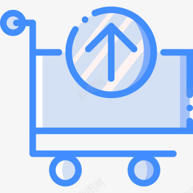 购物车商务152蓝色图标图标