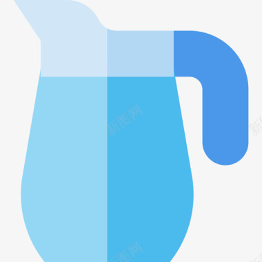 水罐鸡尾酒12平淡图标图标