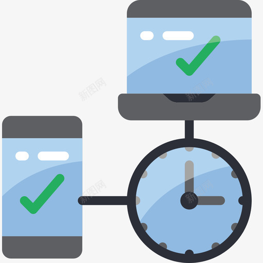 时间表时间管理31扁平图标svg_新图网 https://ixintu.com 扁平 时间管理31 时间表