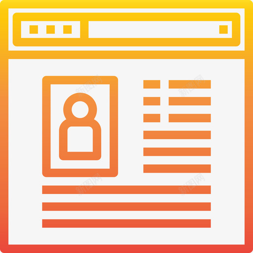 用户网站浏览器2渐变图标svg_新图网 https://ixintu.com 渐变 用户 网站浏览器2