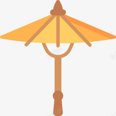 伞瓷器12扁平图标图标