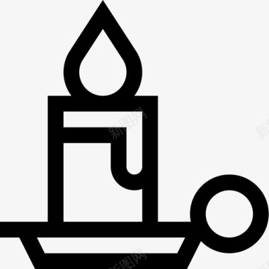 蜡烛万圣节65直系图标图标