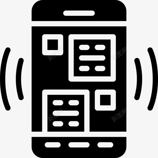 智能手机用户界面mobile4固态图标svg_新图网 https://ixintu.com 固态 智能手机 用户界面mobile4