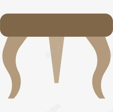 凳子家具和家用23扁平图标图标