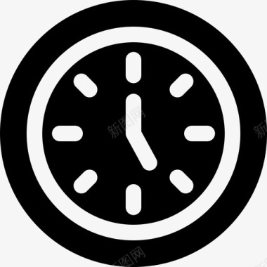 时钟商务管理18已填充图标图标