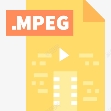 Mpeg文件23平面图标图标