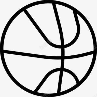 篮球运动79直线型图标图标