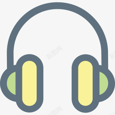 耳机音乐31线性颜色图标图标