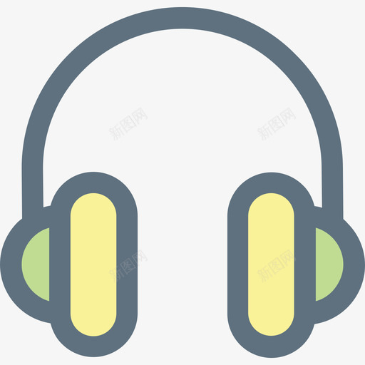 耳机音乐31线性颜色图标svg_新图网 https://ixintu.com 线性颜色 耳机 音乐31