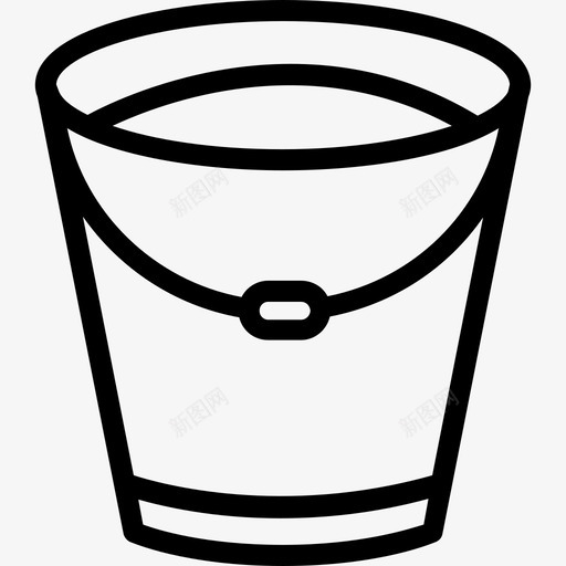 2号直线清洁桶图标svg_新图网 https://ixintu.com 2号直线清洁桶