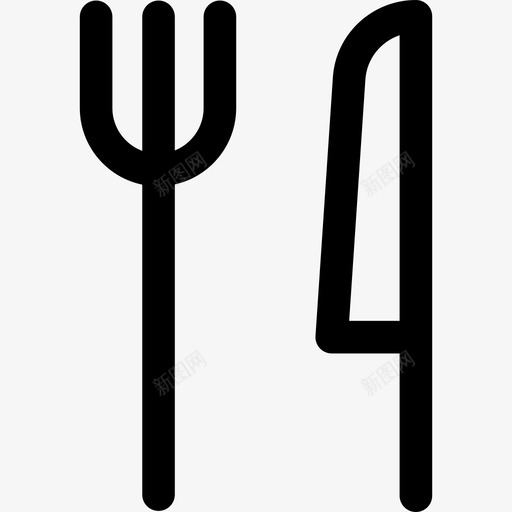 叉子32号餐厅直系图标svg_新图网 https://ixintu.com 32号餐厅 叉子 直系