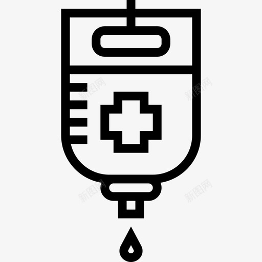 生理盐水医用101线性图标svg_新图网 https://ixintu.com 医用101 生理盐水 线性