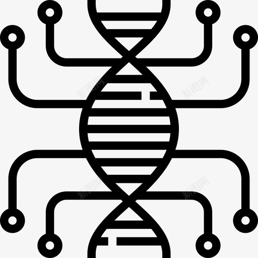 Dna茎2线状图标svg_新图网 https://ixintu.com Dna 线状 茎2