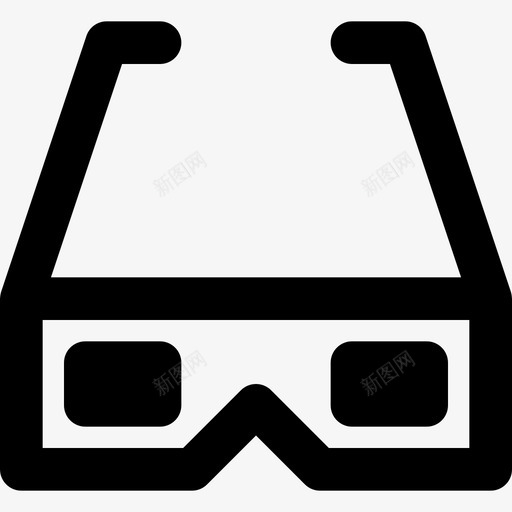 3d眼镜电影院35线性图标svg_新图网 https://ixintu.com 3d眼镜 电影院35 线性