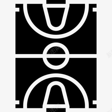 场篮球12字形图标图标