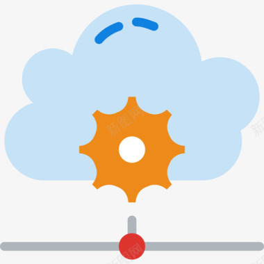 云计算网络搜索引擎优化平面图标图标