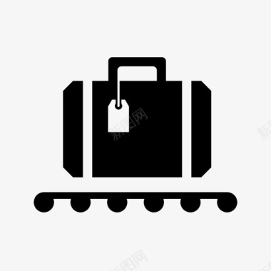 行李办理登机手续手提行李图标图标