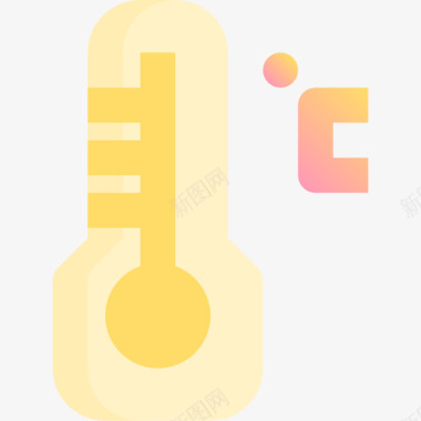 温度烹饪55黄色图标图标