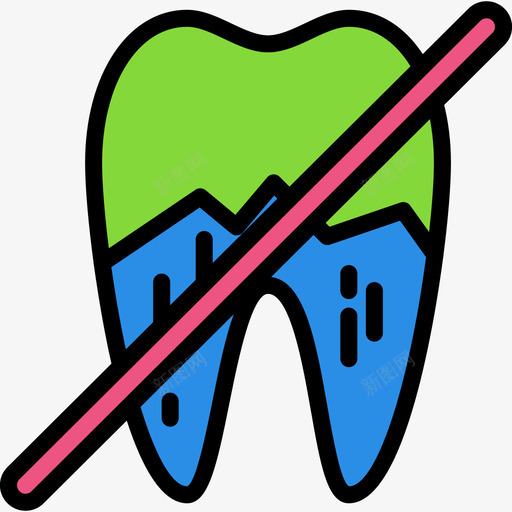 牙齿牙齿6线形颜色图标svg_新图网 https://ixintu.com 牙齿 牙齿6 线形颜色