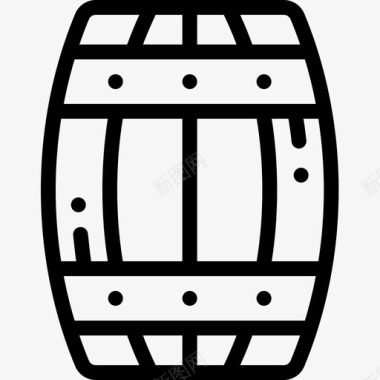 桶装啤酒节28直线型图标图标