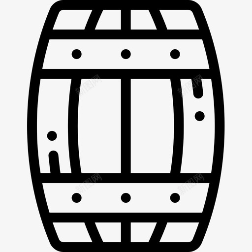 桶装啤酒节28直线型图标svg_新图网 https://ixintu.com 啤酒节28 桶装 直线型