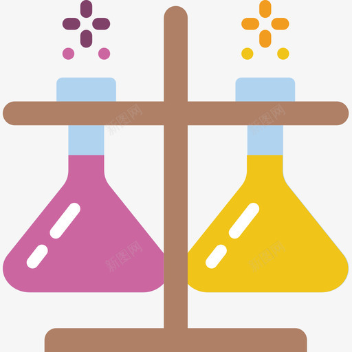 烧瓶科学64扁平图标svg_新图网 https://ixintu.com 扁平 烧瓶 科学64