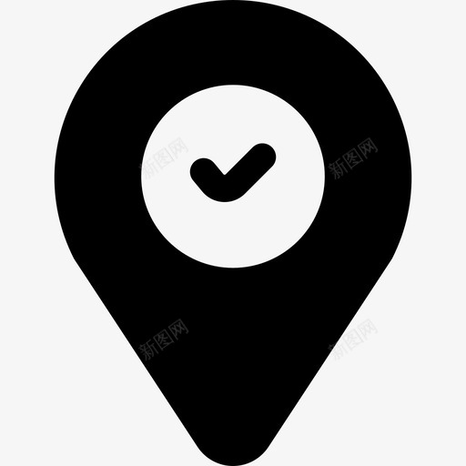 点导航和地图6填充图标svg_新图网 https://ixintu.com 填充 导航和地图6 点