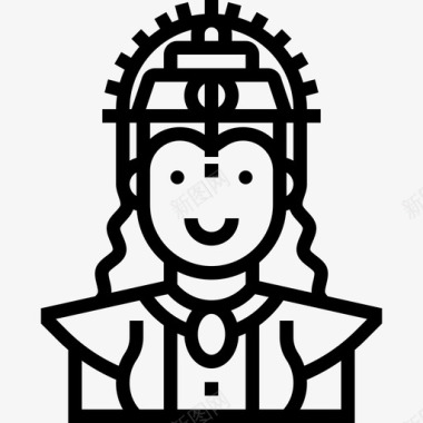 拉克希米印度教神4直系图标图标