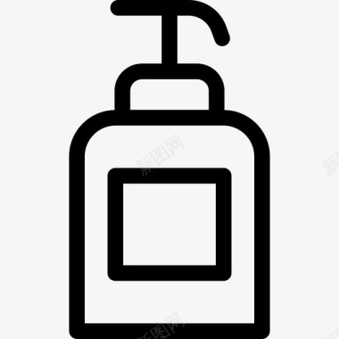 香皂美容和水疗5线性图标图标