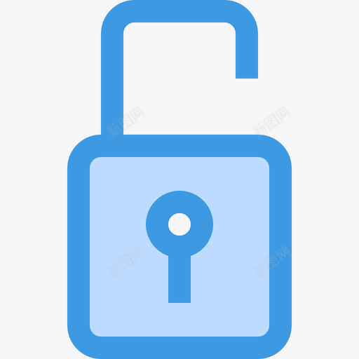 解锁essential7蓝色图标svg_新图网 https://ixintu.com essential7 蓝色 解锁