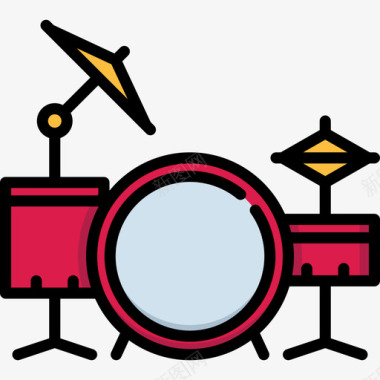 鼓音乐节23线颜色图标图标