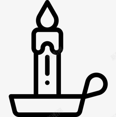 蜡烛万圣节75直系图标图标