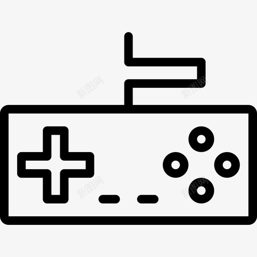 游戏控制器视频游戏10线性图标svg_新图网 https://ixintu.com 游戏控制器 线性 视频游戏10