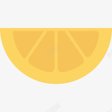 柠檬食物59扁平图标图标