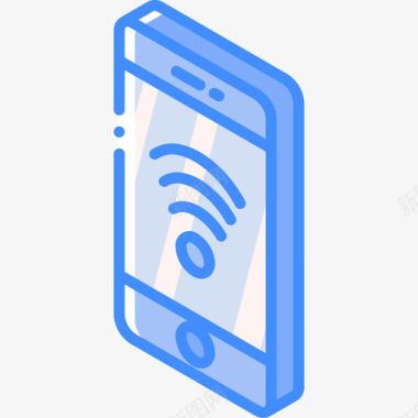 智能手机移动功能17蓝色图标图标