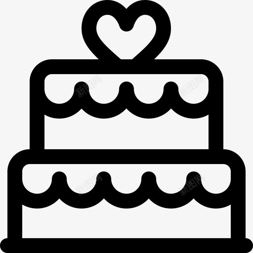 结婚蛋糕爱情24直系图标svg_新图网 https://ixintu.com 爱情24 直系 结婚蛋糕