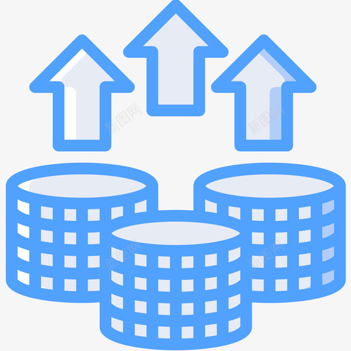 利润会计4蓝色图标svg_新图网 https://ixintu.com 会计4 利润 蓝色
