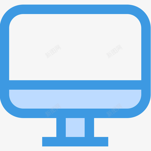 电脑必备7蓝色图标svg_新图网 https://ixintu.com 必备7 电脑 蓝色