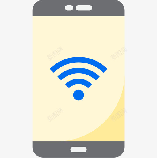 Wifi移动应用8扁平图标svg_新图网 https://ixintu.com Wifi 扁平 移动应用8