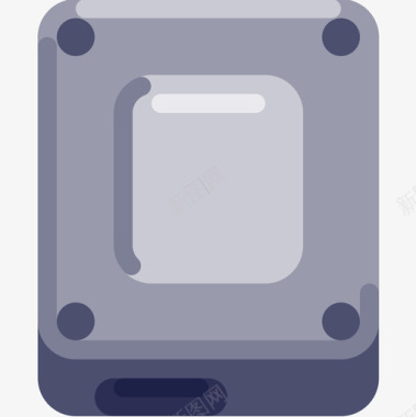 固态硬盘电子3扁平图标图标