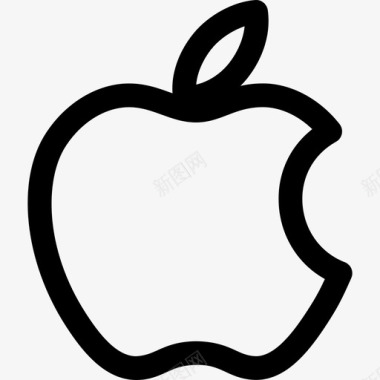 苹果商标503线性图标图标